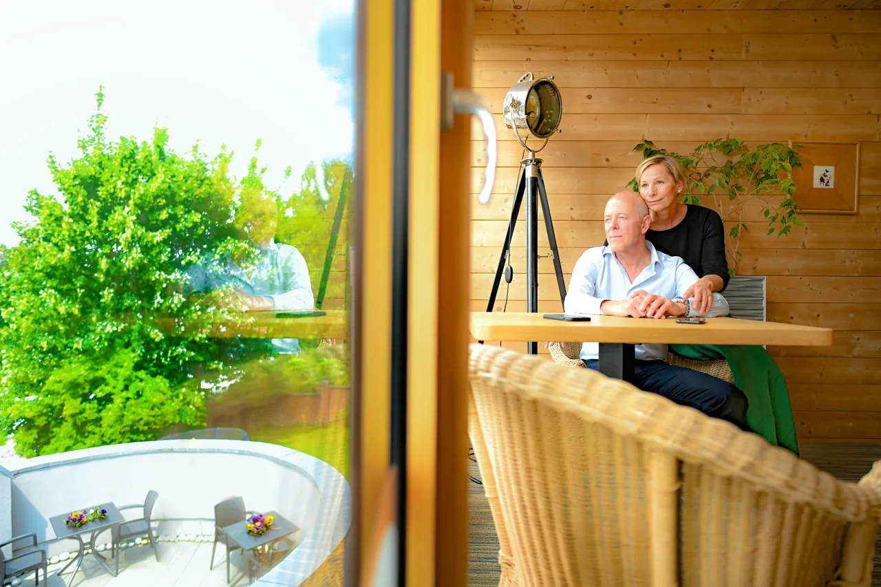 Hotel Sleepwood — Terrasse